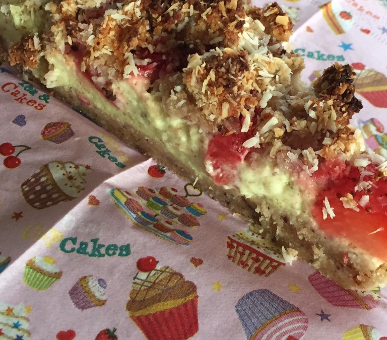 Beeren-Sahne-Kuchen basisch und glutenfrei