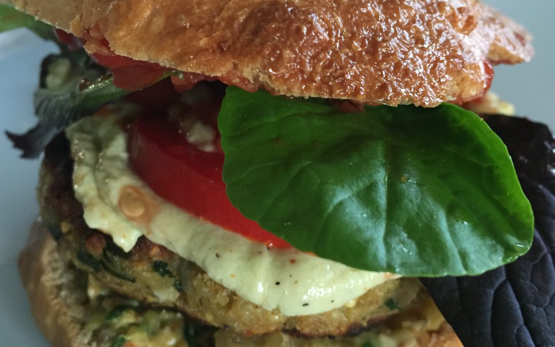 Veggieburger aus Kichererbsen