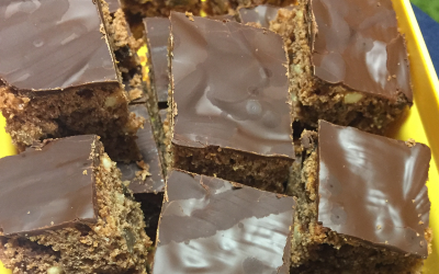 Schokoladen-Lebkuchen vom Blech