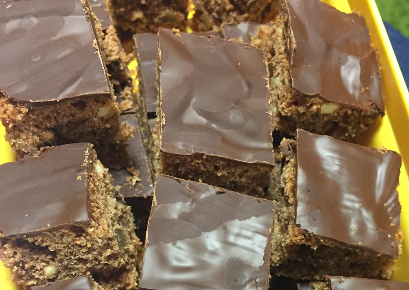 Schokoladen-Lebkuchen vom Blech