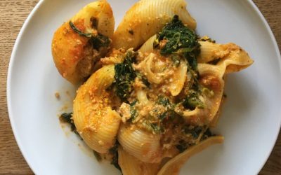 Muschelnudeln mit Cashewfüllung