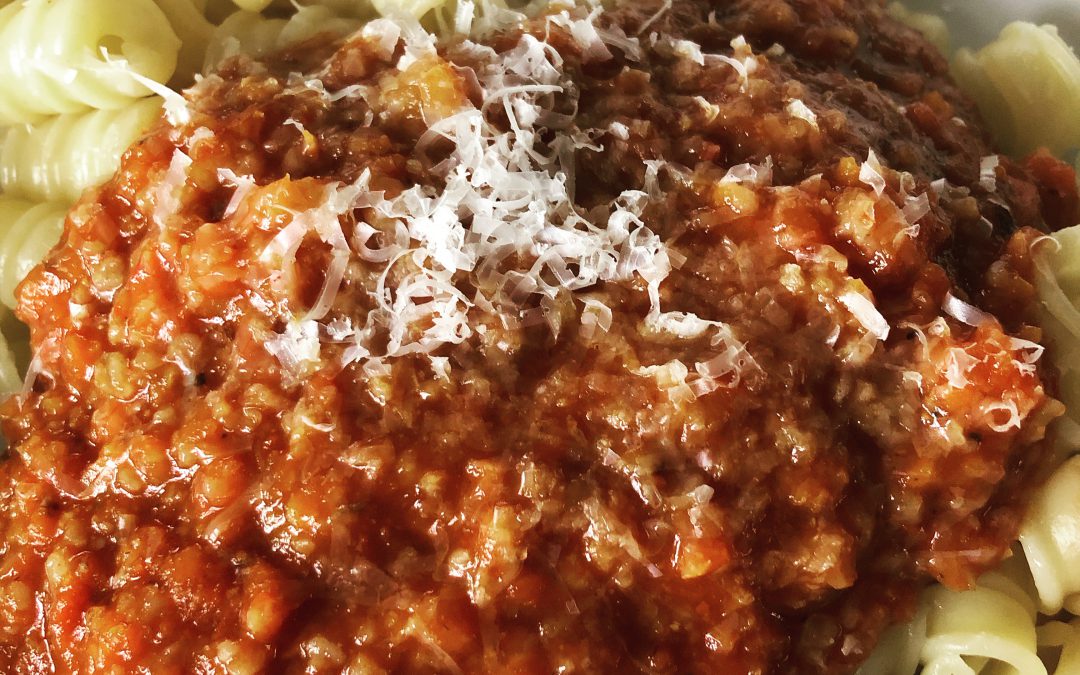 Grünkern-Bolognese