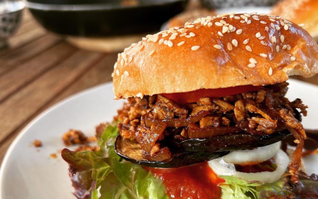 Veganer Pulled „Tofu“ Burger